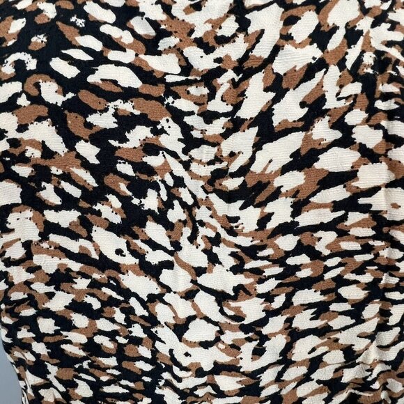 Free People French Quarter Mini Wrap Dress Size XS Brown Black Print NWT - Picture 9 of 14